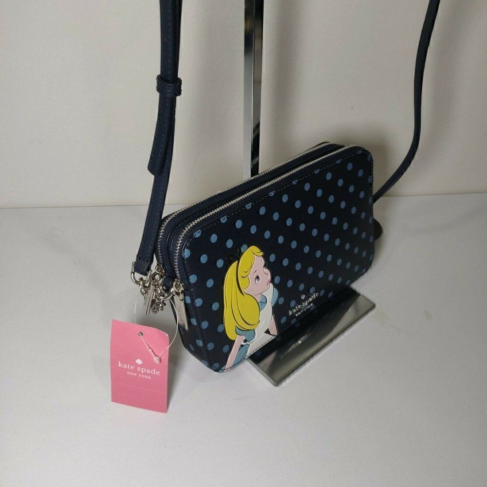 NWT WLR00610 Disney x Kate Spade Alice in Wonderland Crossbody Handbag - Picture 3 of 8